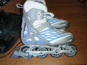 Korčule RollerBlade EU 42,5 ako nové + rukavice chrániče