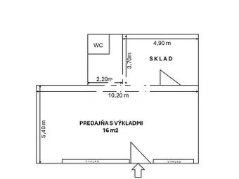 Prenájom prízemného obchodného priestoru s výkladom vo Zvole