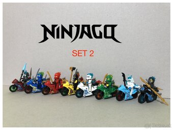 Figurky Ninjago - motorky (8ks) typ lego - nove