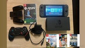 Nintendo Switch z dvoma ovládačmi + hry