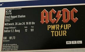 AC/DC Viedeň 26.6.2024 - 1. lístok