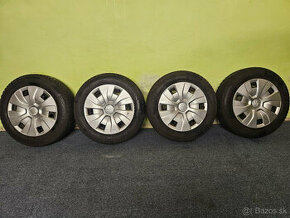 Plechové disky 5x100 R15+pneu 185/65 R15 zimné