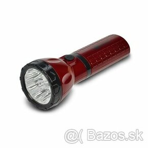 LED nabíjacie svietidlo, 9 x LED, červenočierna, plug-in