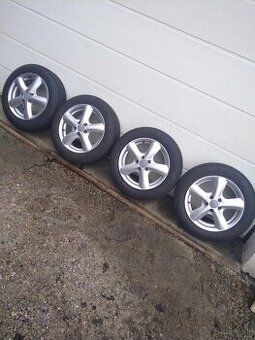 Alu 5 x 100 15 + zimné pneu 185/60 R 15. - 1