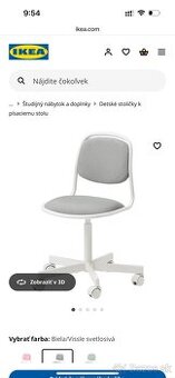 Detská stolička otočná NOVÁ Ikea