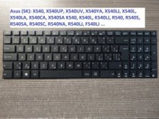 Klavesnica SK X540, K540LJ, F540LJ, R540, K540, F540, ....