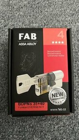 Bezpečnostný zámok Fab Assa abloy  4 kategória,35+40 - 1