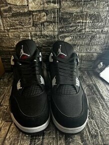 AIR Jordan 4 Black canvas