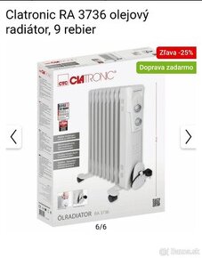 Olejový riadator 11 rebrový