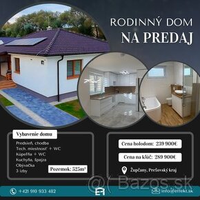 Novostavby rodinného domu - Župčany