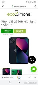 Predám zablokovaný Apple 13 ako nový