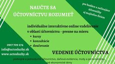 Účtovníctvo a ekonomika - naučím (online)