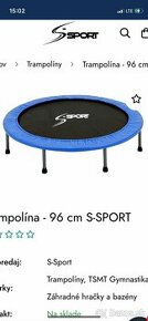 Fitness trampolina In Sportline v top stave