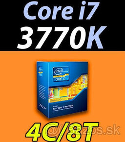 Herné cpu Intel Core i7-3770K, TURBO 3,9Ghz, socket 1155