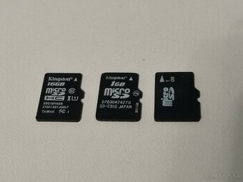 Nepoužité micro SD - karty