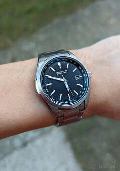 Seiko SBTM291, titánové, solárne, Japan made, ako nové