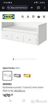 Rozťahovacia postel hemnes ikea