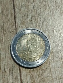 Predám Rakúsku 2eurovú mincu k 100. výročiu vzniku Rakúska