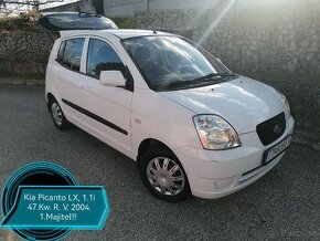 Kia Picanto LX, 1.1 47Kw.R.V.2004. 1.Majiťel Klíma