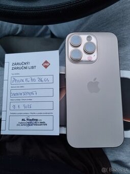 Apple Iphone 16 Pro 256Gb pustny titan aj vymenim