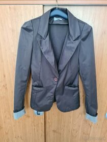 Khaki sako blazer, velkost 6 XS-S - 1