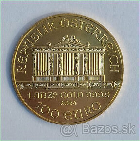 Zlatá minca (mince) r. 2024, Wiener Philharmoniker 1 oz - 1