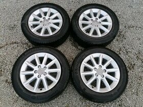 Alu sada = 5x112 = R16 = orig. AUDI = s pneu - 225/55 R16