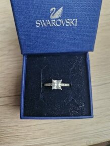 Swarovski biele zlato zasnubny zlaty prsten 52/16,2mm