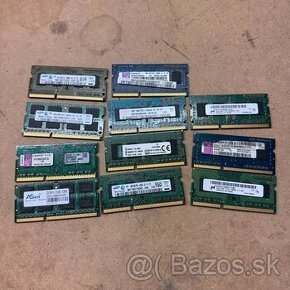 Predám ram pamäte do notebookov SODIMM DDR3 s kapacitou 2GB