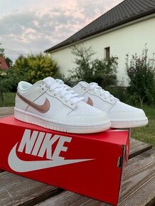 Nike Dunk Low White Rose Pink