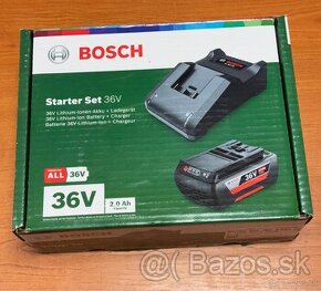 Nový Bosch starter set 36V 2. Ah aku batéria, nabíjačka