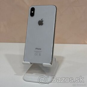 IPhone X 256 GB silver, 100% zdravie, dobrý stav