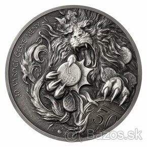 Investicne striebro mince minca Český Lev - 1