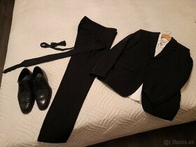 Chlapčenský oblek + košeľa + topánky značky ZARA - 1