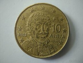 10 CENT minca Grécko 2002