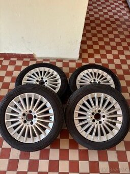 4x orig. Al disky Mercedes 5x112 r17 + letné pneu