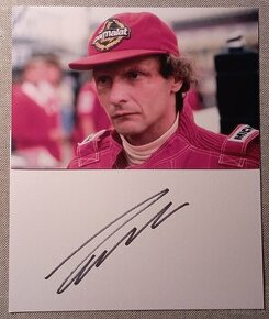 Autogram - podpis Niki Lauda