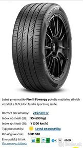 Pirelli 215/50 R17 - 1