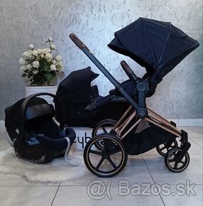 TROJKOMBINÁCIA CYBEX ROSEGOLD MIGHTNIGHT BLUE