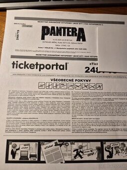 Koncert Pantera 1.2.2025 Ostrava