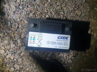 Predam baterku EXIDE 60Ah 540A START STOP