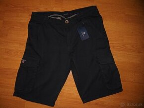 Gant pánske krátke nohavice kapsáčové tmavomodré - 1