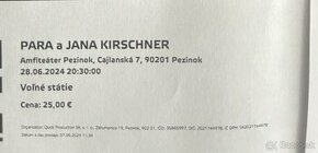 Para & Jana Krirschner - 2 listky