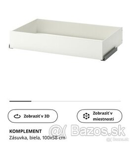 Komplement - šufliky a police do systému PAX (Ikea)