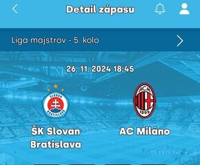 Slovan Bratislava- AC Miláno