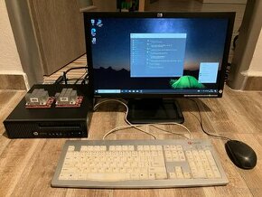 Kompaktná PC zostava HP Elitedesk,LCD+PC+myš+klávesnica
