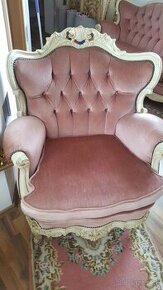 NÁBYTOK-rôzny starožitný - kresla sedačka luster - FOTO