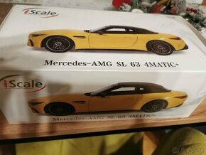 Model auto mercedes benz SL 63 amg 1:18(škoda,tatra,ab