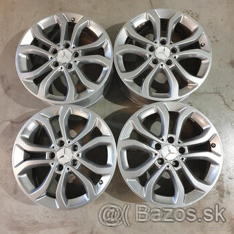 Strieborné Mercedes C disky 5x112 R17 ET48.5