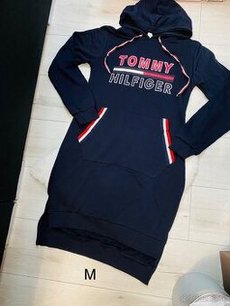 Modré mikinove saty Tommy hilfiger